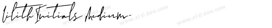 Lilith Initials Medium字体转换